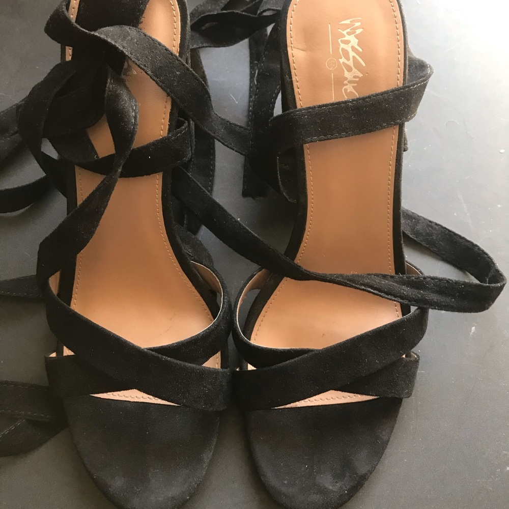 Black Strappy Heels